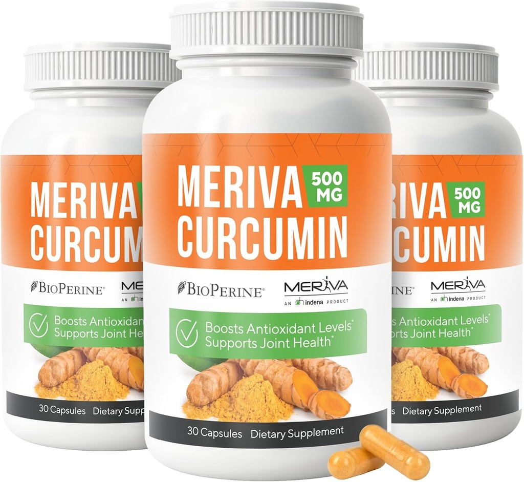 ブラックペッパーとバイオペリン - 抗酸化ブーストNerveサポートサプリメント - 3パック付きNERVE RENEW Meriva Curcumin