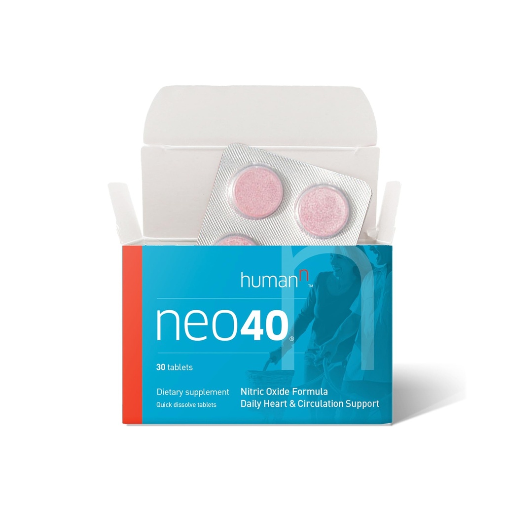 ヒトNeo40毎日の心と血循環は、ニトリオキサイドをブーストするために補う - スーパービートのメーカーから血圧をサポート - 含ま 30 分解性タブレット - おいしいフルーティーな味