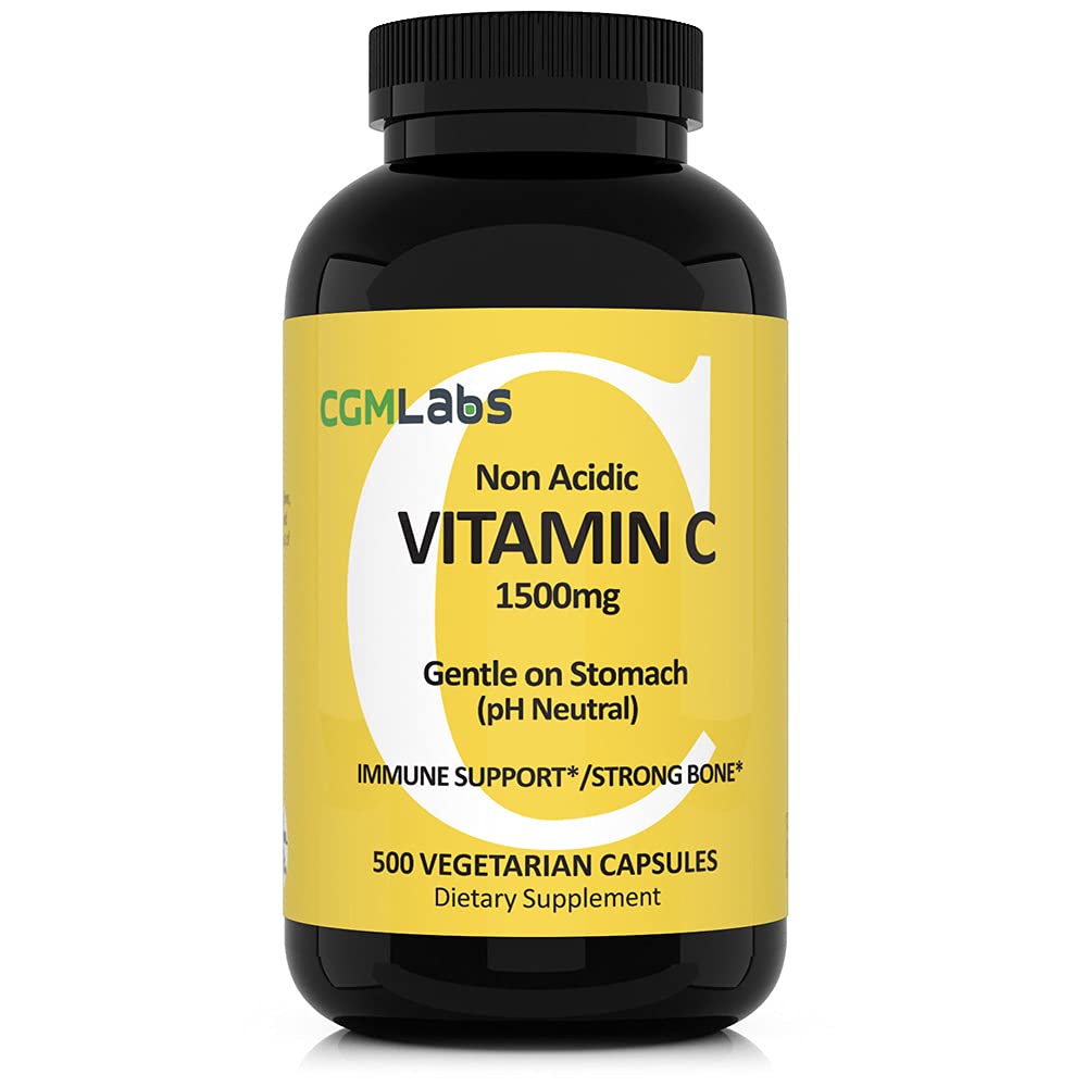 カルシウムが付いている非酸性ビタミンCの食事療法の補足1500mg。 胃、免疫/骨サポート(500)に優しい