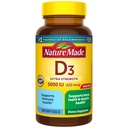自然はビタミンD3 5000 IU (125 mcg)のSoftgels、骨および免疫の健康サポートのための余分強さのビタミンDの補足、180の計算、180の日の供給をしました
