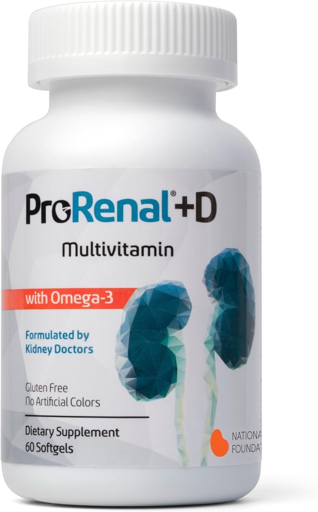 Omega-3 魚油の腎臓の Multivitamin の 30 日の供給が付いている ProRenal+D