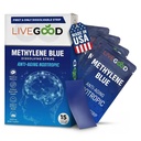 LIVEGOOD Methylene Blue – Methylene Blue for Humans, Brain Supplements for Memory and Focus, Clarity & C認知エネルギー, Nootropic Brain Support, 米国製, 15 経口ストリップ 20mg 各