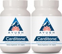 Ayush Herbs Carditone - 女性と男性のための自然なサプリメント、BPフォーミュラ、Rauwolfia、Arjuna、Calcium、およびマグネシウム - 60ベジタリアンカプレット(2カウント)