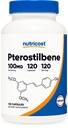 Nutricost Pterostilbene 100mg、120カプセル - 非GMO、グルテンフリー