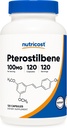 Nutricost Pterostilbene 100mg、120カプセル - 非GMO、グルテンフリー