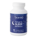 自然に眠るために私を置くBRAINMD - 90 ケガブル錠 - Melatonin、L-テアニン、マグネシウム、GABA、ビタミンB6&5-HTP - グルテンフリー- 45 サービング