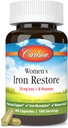 Carlson - 女性の鉄の復元、28のmgの鉄+ Bのビタミン、月経サポート、鉄の吸収及び女性の健康、180のカプセル