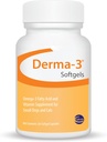 Ceva Derma-3 Softgels、小犬のためのオメガ3脂肪酸&ビタミンサプリメント+猫(60カウント)