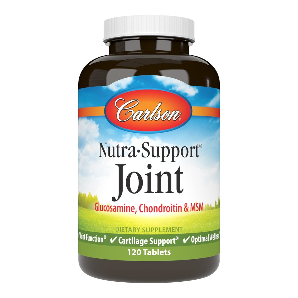 カールソン - Nutra-Support、グルコサミンコンドロイチン&MSM、共同機能、軟骨サポートと最適ウェルネス、120錠