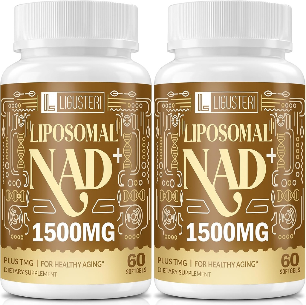 1500のMGのLiposomal NAD+、98%+吸収、NAD+ TMG、老化の防衛のための女性及び人のための補足、細胞エネルギー、中心及び頭脳機能、長寿、120のSoftgels