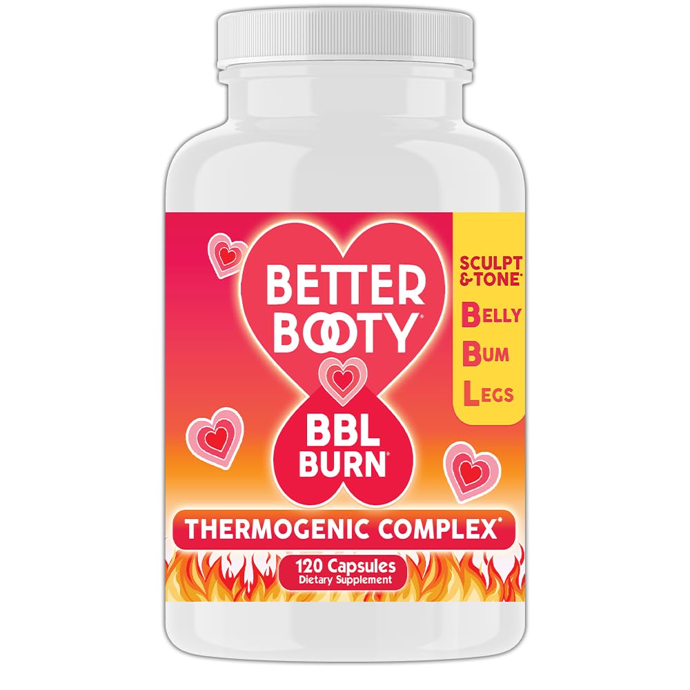 より良いブーティーBBLバーンThermogenicコンプレックスカプセル、トーン&スカルプベリー、Bum +レッグw。 Garcinia Cambogia、グアラナ、緑茶エキス、ALA、およびカイエンペッパーサプリメント(120ct、60サービング)
