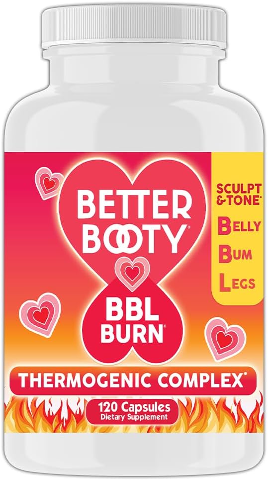 より良いブーティーBBLバーンThermogenicコンプレックスカプセル、トーン&スカルプベリー、Bum +レッグw。 Garcinia Cambogia、グアラナ、緑茶エキス、ALA、およびカイエンペッパーサプリメント(120ct、60サービング)