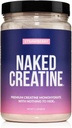 NAKED Creatine - Strawberry Flavored Creatine Monohydrate - Real Strawberry Powder, No Additives, Muscle Growth, Vegan, Non-GMO, Gluten Free, Soy Free - 45 Servings