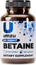UMZU Betaine HCl サプリメント | 消化管サポート、胃の慰め、栄養素吸収及び心血管サポート | 自然な消化及び腸の健康援助(120カプセル)