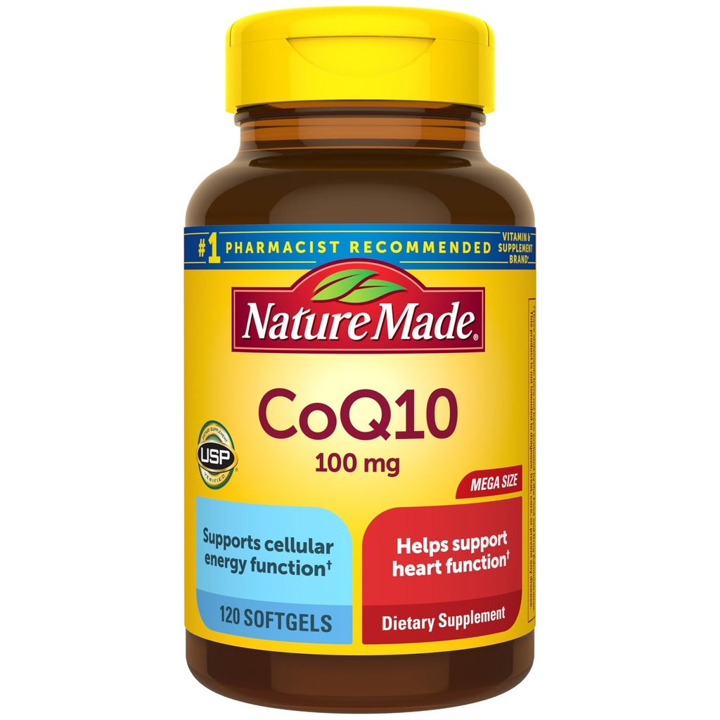 自然はCoQ10 100mgを、中心の健康サポート、120のSoftgelsの120日の供給のためのサプリメント作りました