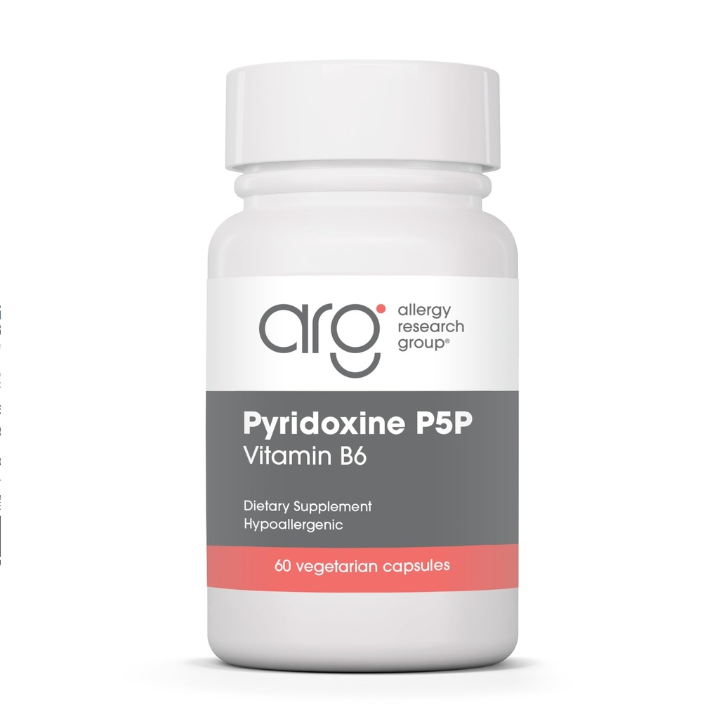 アレルギー研究グループピリドキシンP5Pサプリメント - 活性ビタミンB6 275mg、ピリドキサール-5-Phosphate、メタボリズムサポート、催眠術、ベジタリアンカプセル - 60カウント