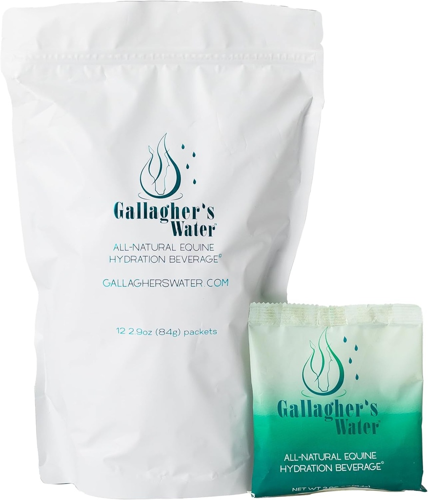 Gallagher'sウォーター12パックオールナチュラルエキナード水分補給トリート - 強化パウダーミックスホースドリンクトリート - すべての天然成分で作られた、FEI Compliant