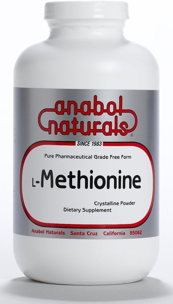 Anabol Naturals L-Methionineの自由な形態の純粋な結晶100グラム