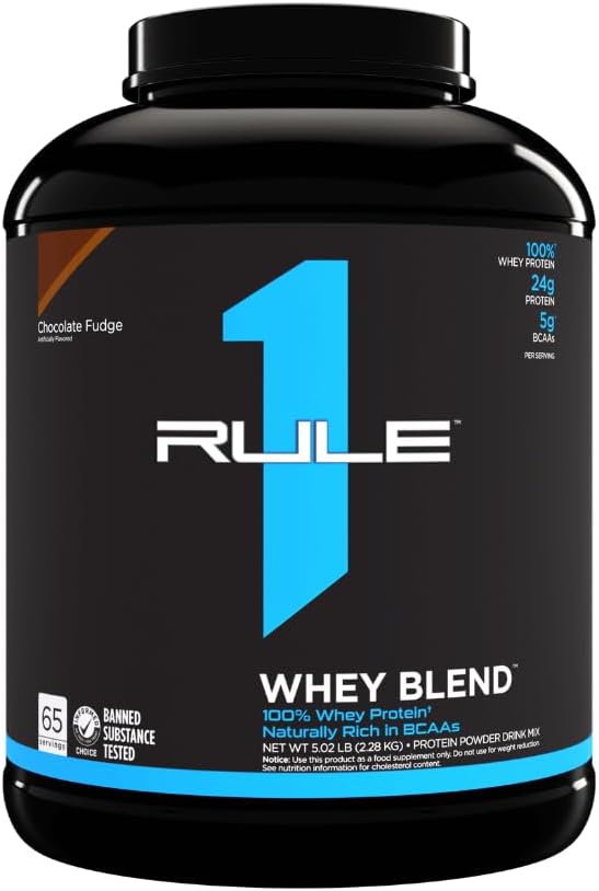 Rule 1 Proteins R1 Whey Blend, 68 サービング, チョコレートファッジ