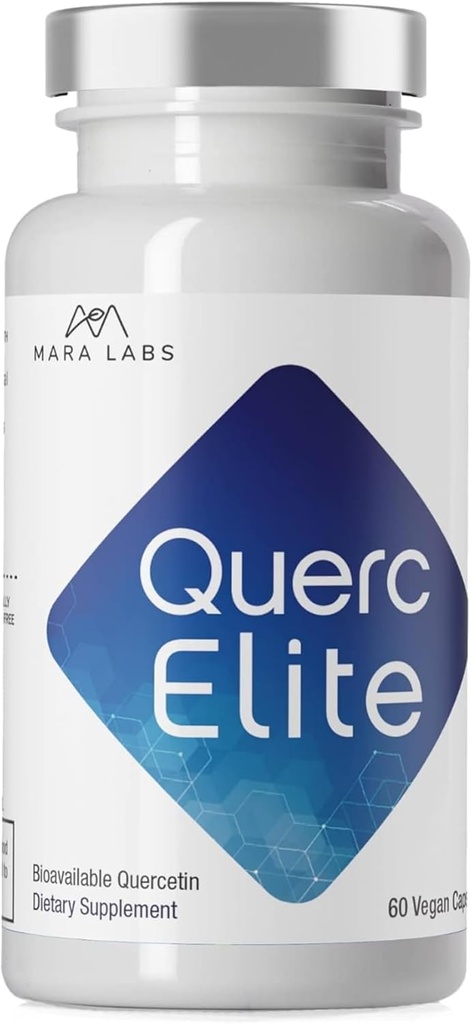 マララボ ケルクエリート 生体利用できるケルセチン | 250 mg ケルセチンと 250 mg ブロッコリー種子複合体 | 60 ビーガンカプセル