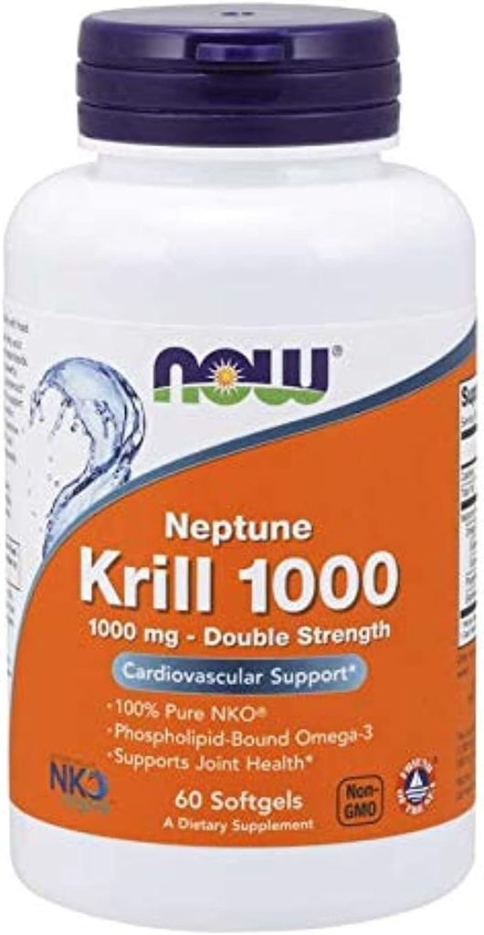 今食糧Neptune Krill 1000の魚油1000のミリグラム、60のSoftgels (2のパック)