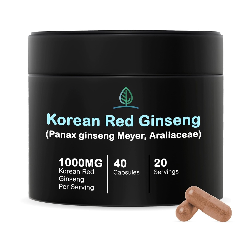 ホリスティック・ビン・韓国の赤いGinsengのカプセルの純粋なPanaxのGinsengの補足  完全菜食主義者の、非GMO、注入口無し  Ginsenosidesで豊富な(40のカプセル)
