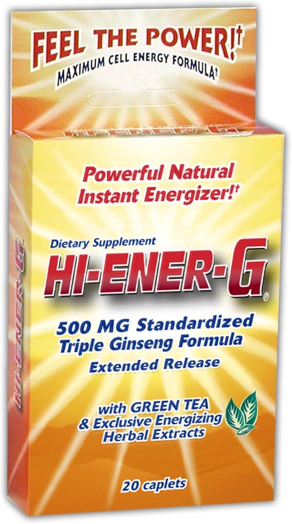 Hi-EnerGの三重のGinsengのエネルギー補足、500のmg、20のサービング