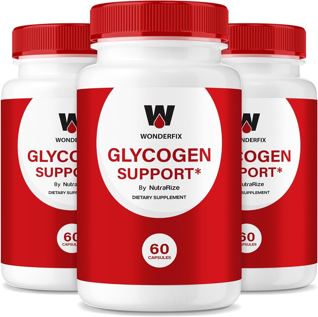 (3パック)Wonderfix Glycogenサポートカプセル - 安定的な健康的なレベルを維持する公式Wonderfix Glycogen、Glycogenサポート高度な血液栄養補助食品、Wonder Fixのレビュー(180カプセル)