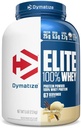 Dymatize Elite 100% Whey Protein Powder, Vanilla, 25g of Protein, 5.5g BCAAs, Less Than 140 Cal., Gluten Free, 2g Carb, 2g Sugar, 3g Fat (67 Servings)