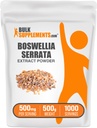 BulkSupplements.comボスウェリアセラタエキスパウダー - ボスウェリアサプリメント、フランキンセンス樹脂から - ビーガン&グルテンフリー、給餌あたりの500mg、500g(1.1ポンド)(パッケージ1)