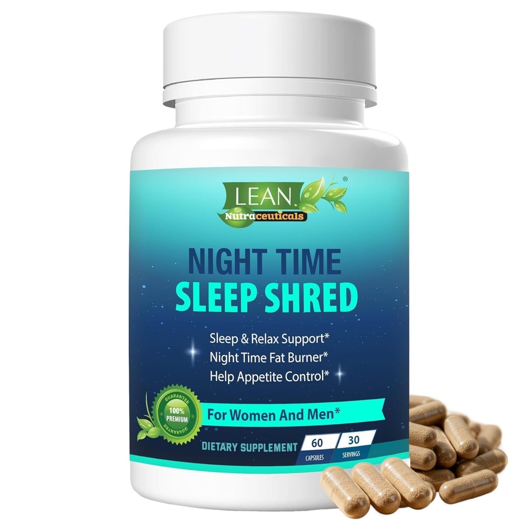 減量の丸薬の夜時間の睡眠の赤く速い脂肪バーナー、食欲の抑制剤の援助のCarbのブロッカーMetabolismのブースターはMelatoninの白い腎臓豆のashwagandha 60の帽子が付いている女性人のための支持の補足を欠きます