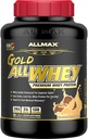 オールマックスゴールドALLWHEY、チョコレートピーナッツバター - 5ポンド - タンパク質Per Scoopの24グラム - グルテンフリー、低炭水化物&低砂糖 - 約71のサービング