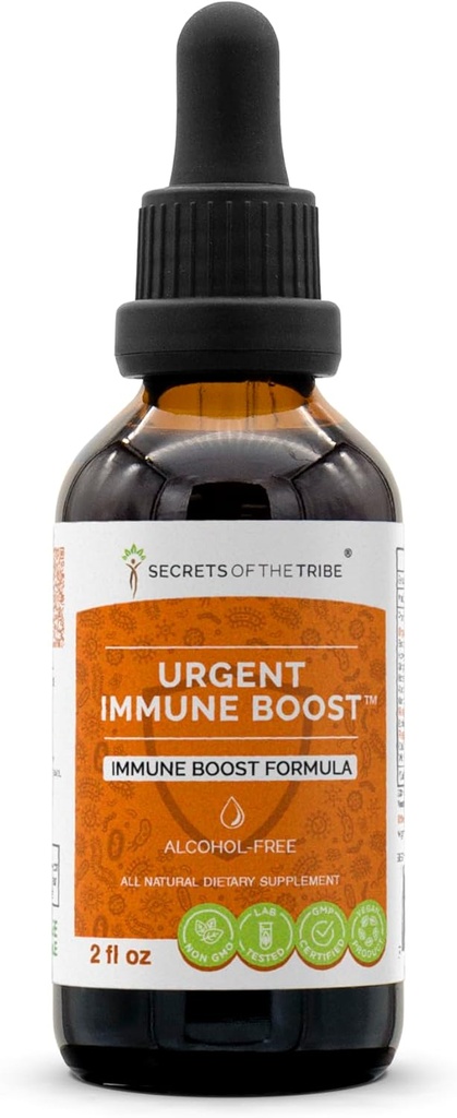 緊急免疫ブーストアルコールフリーエキス、高周波ハーブドロップ、高齢者、Echinacea、Honeysuckle、Ginger、Horseradish、Osha、Andrographis、Garlic、Wild Indigo。 免疫ブースト式2オンス