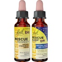 キッズデイ&ナイトバンドル、バッハレメディキッズドッパー [and] RESCUEスリープキッズドッパー - 2-Pk、自然花エッセンス、ホメオパシー、非アルコール式、10mL Eaによるストレスリリーフ&スリープサポート