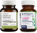 メタジェニックスバンドル - UltraFloraスペクトラム(30カウント) & UltraFlora Women's(30カウント) - 消化器用、免疫健康&腟の健康