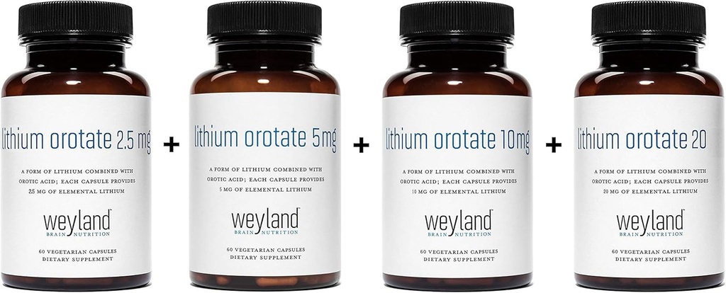 リチウムOrotate 2.5mg + 5mg + 10mg + 20mg