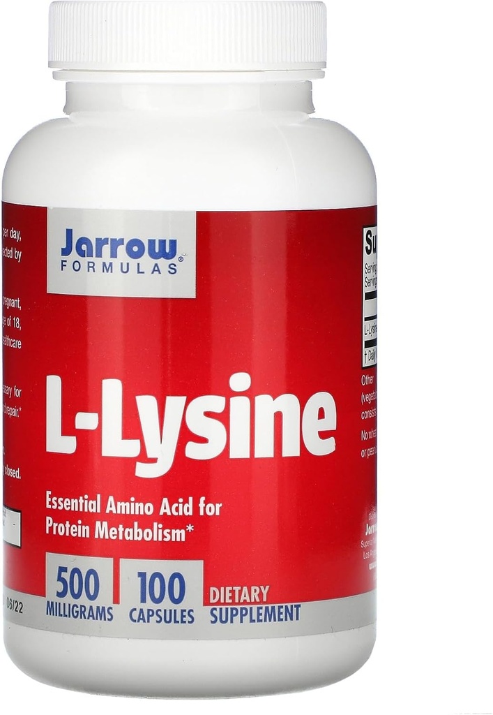 Jarrowフォーミュラ - L-リジン、500mg、100カプセル