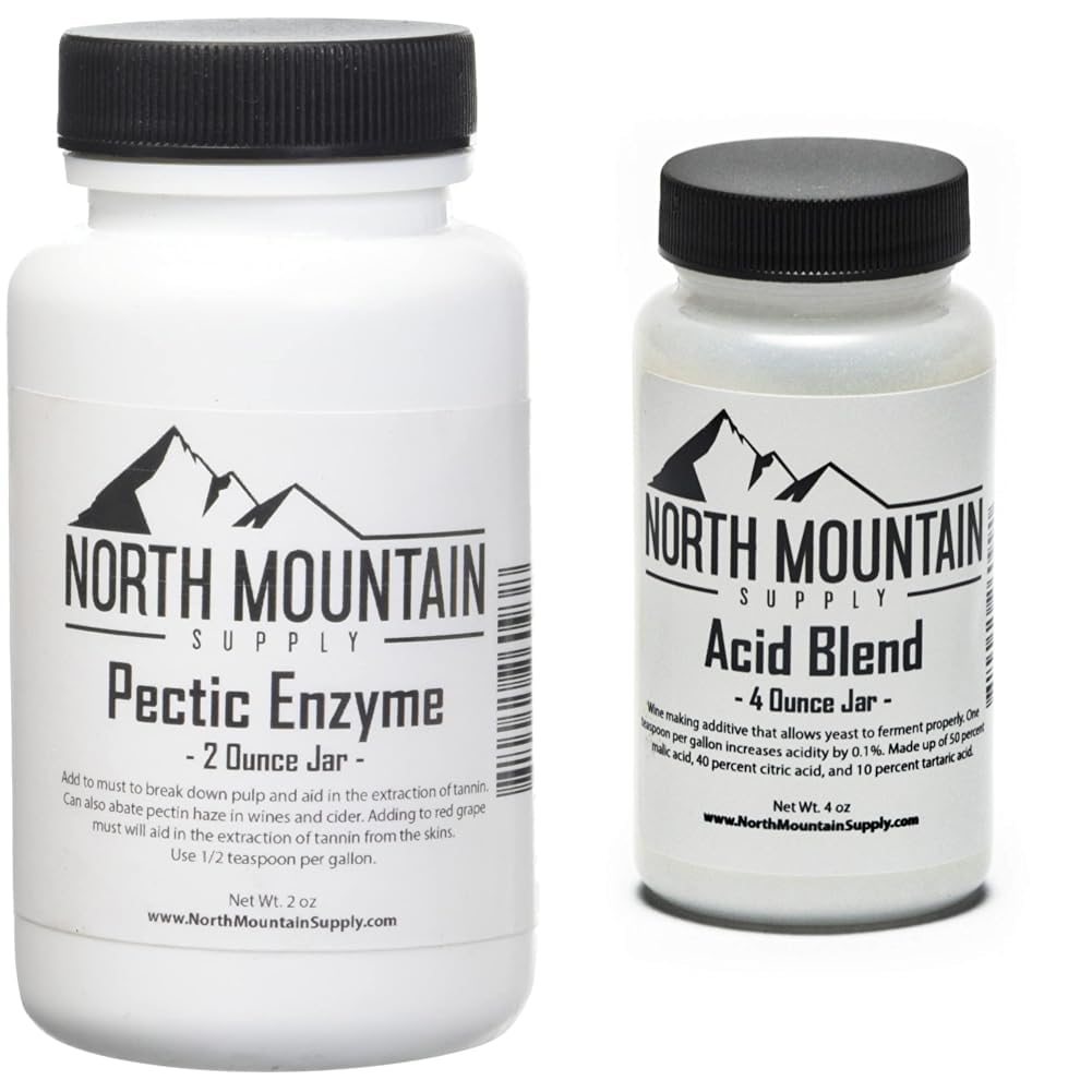 北山の供給のペクティック酵素2のOunceの瓶およびAB-4ozの食品等級の酸のブレンドの束