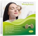 WoodyKnows 3 Allerscreenの鼻フィルター12組の取り替えフィルター、モデル2024、季節および塵のアレルギーの援助(大きい、3つのフィルター+12の取り替え)