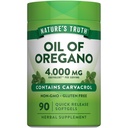 Nature's Truth Oregano Oil Softgels | 90 Pills | カルバロール含有 | 非GMO&グルテンフリーサプリメント