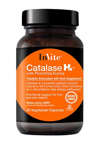 Invite Health Catalase Hx(Picrorhiza Kurroaと)、肝臓、皮膚の健康、非GMO栄養補助食品、30のベジタリアンカプセル(パッケージ1)