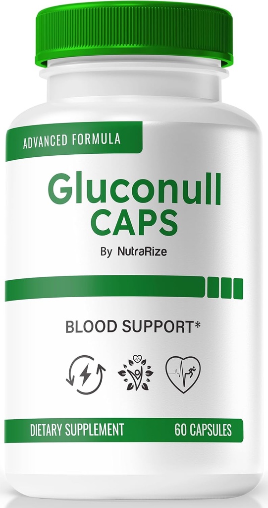 Gluconullの帽子、公式のGluco NullCapsの方式、全面的な健康、全自然な原料、Gluco Nullのグリコのオプティマイザ(60のカプセル)のための安定したレベルそして燃料エネルギーのための純粋なサポート