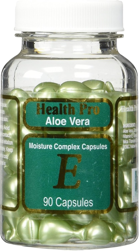 Aloe Vera及びビタミンEの皮オイル、90の緑のカプセル