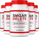 NutraRize (5パック) 砂糖はカプセル、全体的な健康のための公式サポート方式、砂糖の削除の丸薬を健康で安定したレベルを維持するために削除します、Premium SugarDelete Pastillas Review (300カプセル)