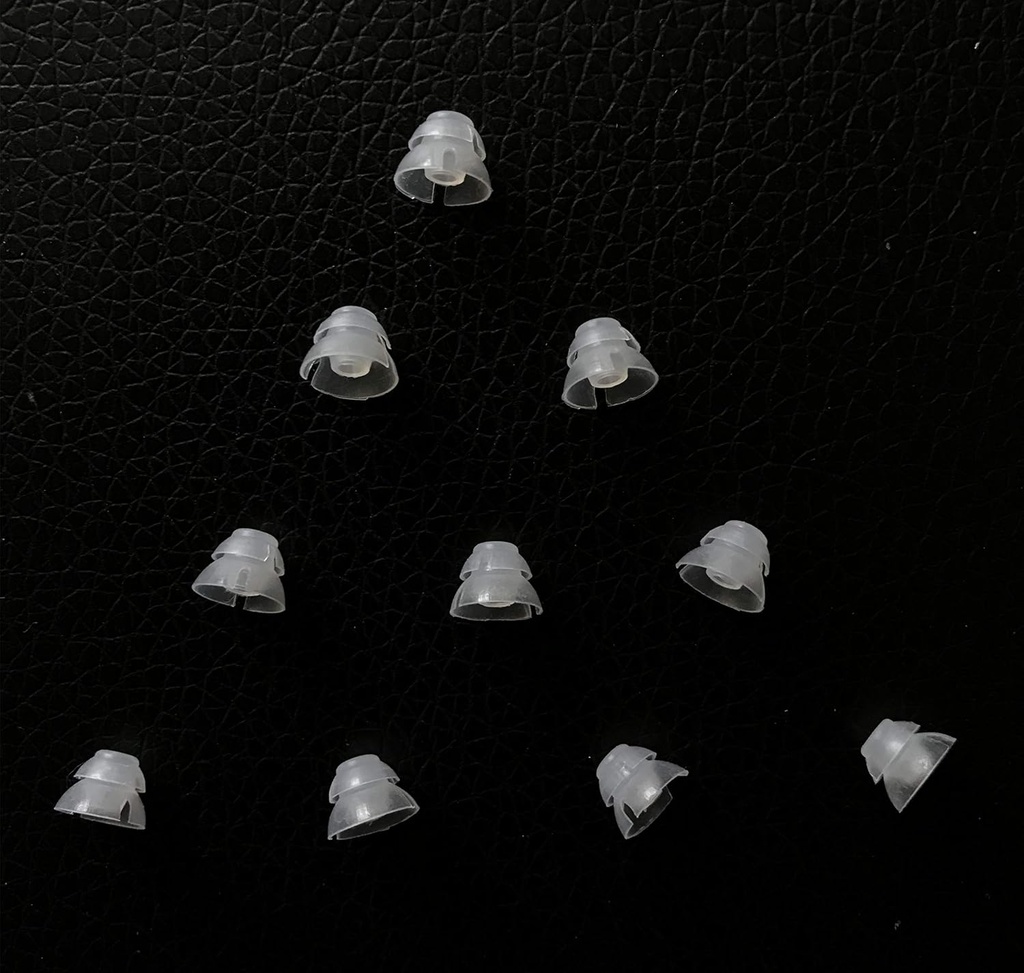 ジャングルケア®(6mm小 * 10pc)ダブルレイヤーマジック補聴器ドーム快適なPSAP(パーソナルサウンドアンプ製品)キットイヤーチップ見えない、オープンエア(オープンフィット)を除く