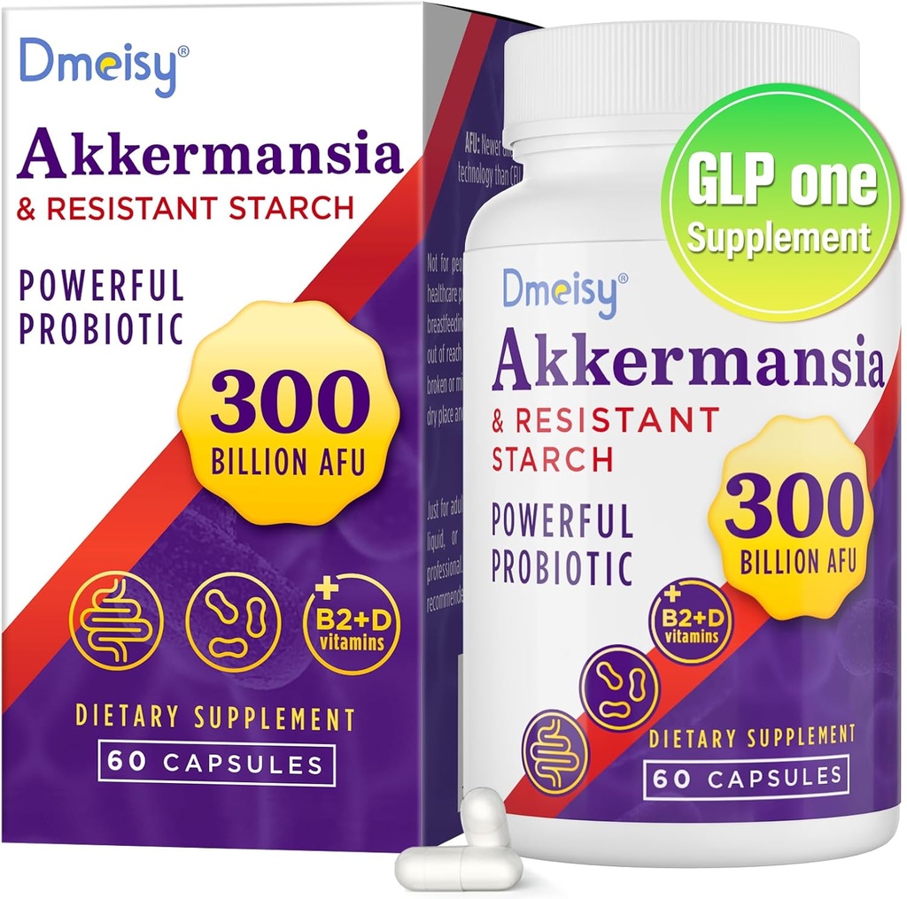 GLP ONEの補足 - 300のビリオン AFU Akkermansia Muciniphila、ブースト、消化器、腸、免疫のためのAkkermansiaのプロバイオティクスは、機能及び腸壁、60の計算のライニングを高めます