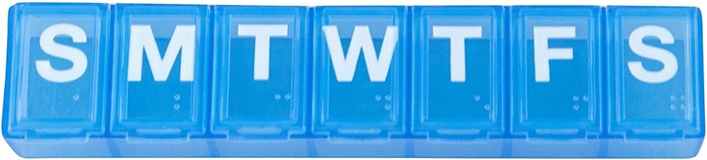 Ezy Dose 7 日古典的な丸薬リマインダー - 小さい、4.5" x 0.75" x 0.5"、色 Vary、2 パック