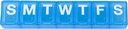 Ezy Dose 7 日古典的な丸薬リマインダー - 小さい、4.5" x 0.75" x 0.5"、色 Vary、2 パック