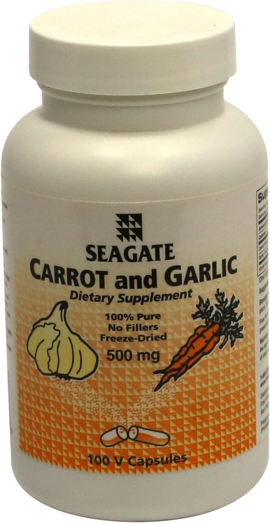Seagateプロダクトニンジンおよびニンニク500mg 100のカプセル