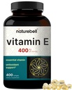 NatureBellビタミンEオイルSoftgels、サービングあたり400iu、400Pills | エッセンシャル抗酸化サプリメント、簡単に吸収フォーム - 皮膚、心、免疫の健康をサポート - 非GMO